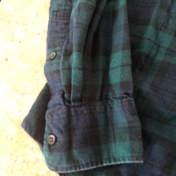 UNIQLO GREEN AND BLUE BUTTON DOWN SHIRT SIZE S - Picture 3 of 5